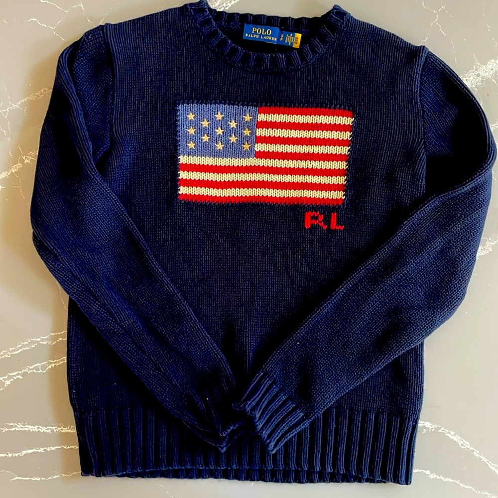 Polo Ralph Lauren Flag Sweater - like new